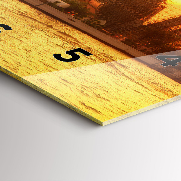 Szögletes fali üvegóra Wat Arun Bangkok Thaiföld