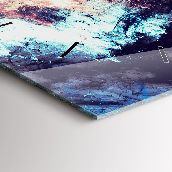 Szögletes fali üvegóra Absztrakt festészet