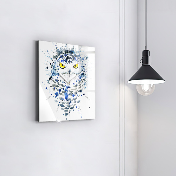 Szögletes fali üvegóra Bagoly pillantást