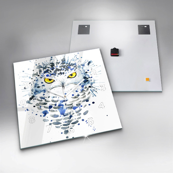 Szögletes fali üvegóra Bagoly pillantást