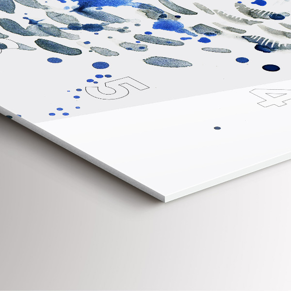 Szögletes fali üvegóra Bagoly pillantást