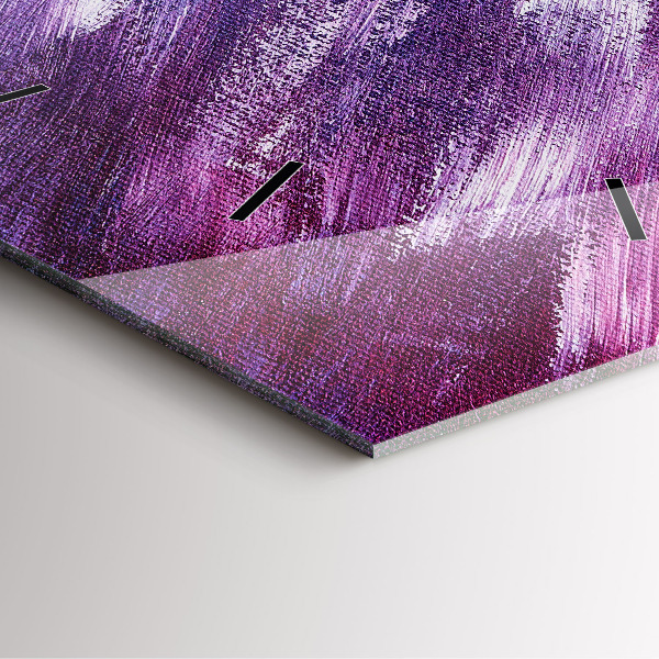 Szögletes fali üvegóra Akril festék textúra