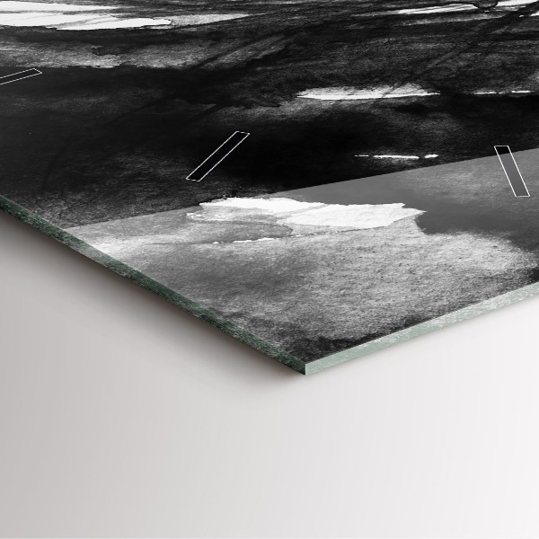 Szögletes fali üvegóra Egy nő portréja