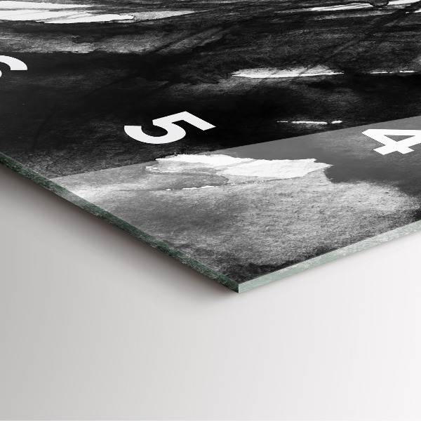 Szögletes fali üvegóra Egy nő portréja