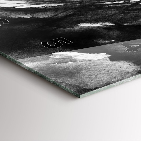 Szögletes fali üvegóra Egy nő portréja