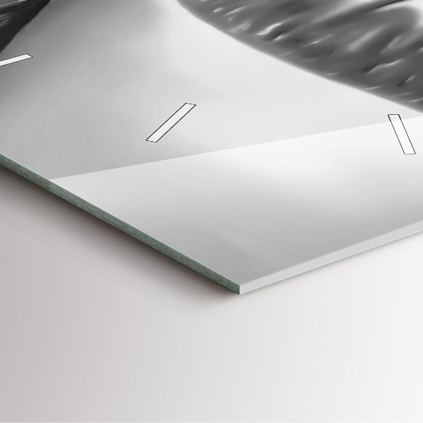 Szögletes fali üvegóra Női ajkak