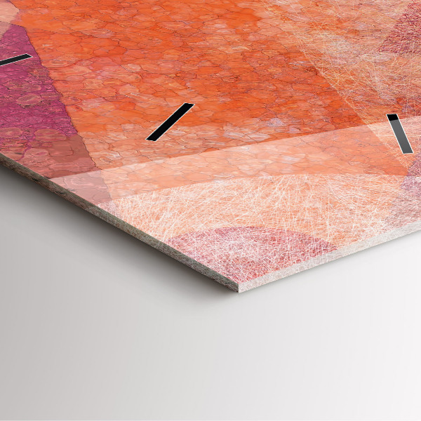 Szögletes fali üvegóra Geometriai absztrakció