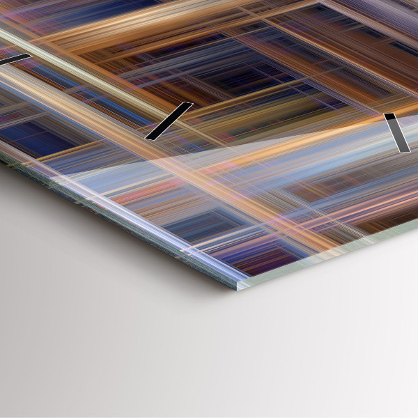 Szögletes fali üvegóra Absztrakt geometria