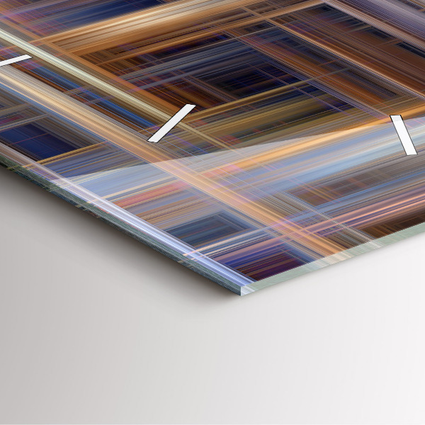 Szögletes fali üvegóra Absztrakt geometria