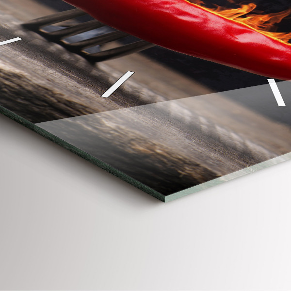 Szögletes fali üvegóra Pepperoni bors