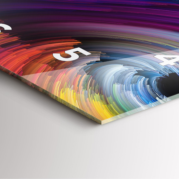 Szögletes fali üvegóra Absztrakciós terem