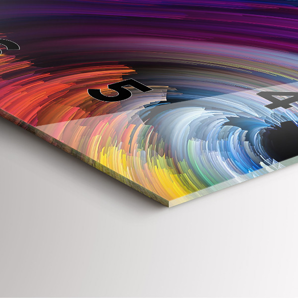 Szögletes fali üvegóra Absztrakciós terem