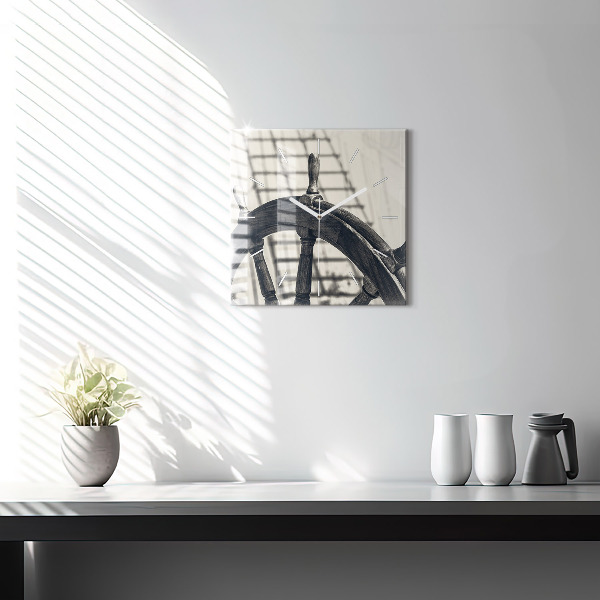 Szögletes fali üvegóra Ősi hajó