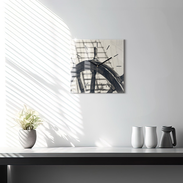 Szögletes fali üvegóra Ősi hajó