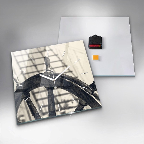 Szögletes fali üvegóra Ősi hajó