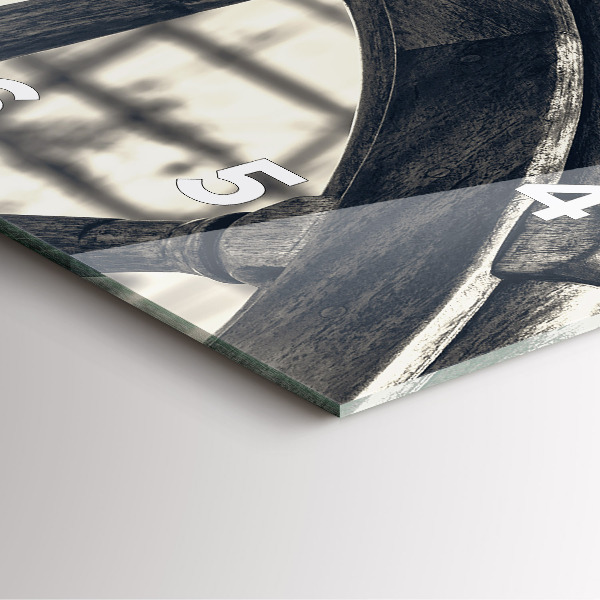 Szögletes fali üvegóra Ősi hajó