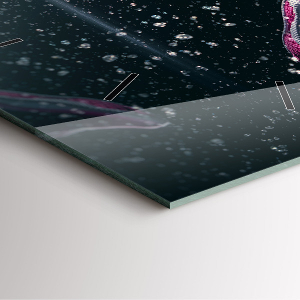 Szögletes fali üvegóra Egészséges életmód és futás