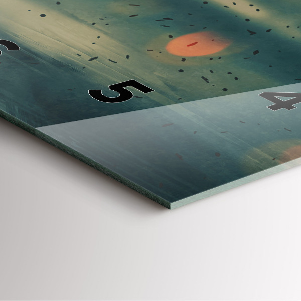 Szögletes fali üvegóra Halálos fegyveres játék