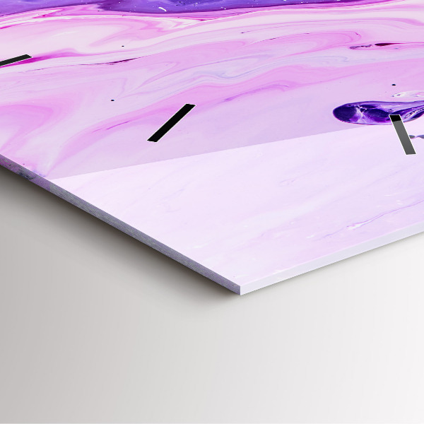 Szögletes fali üvegóra Színes háttér