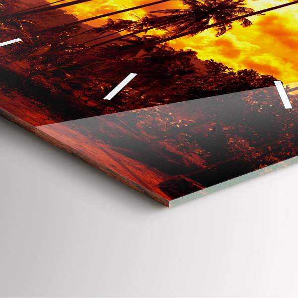 Szögletes fali üvegóra Thaiföld Klong Prao Beach