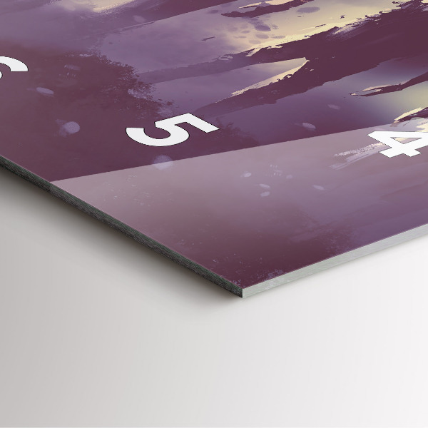 Szögletes fali üvegóra Zombik éjjel - halloween