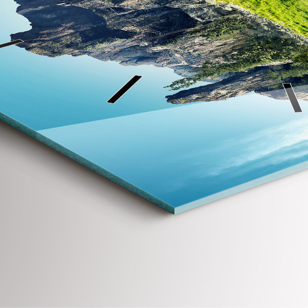 Szögletes fali üvegóra Repülő Sziget