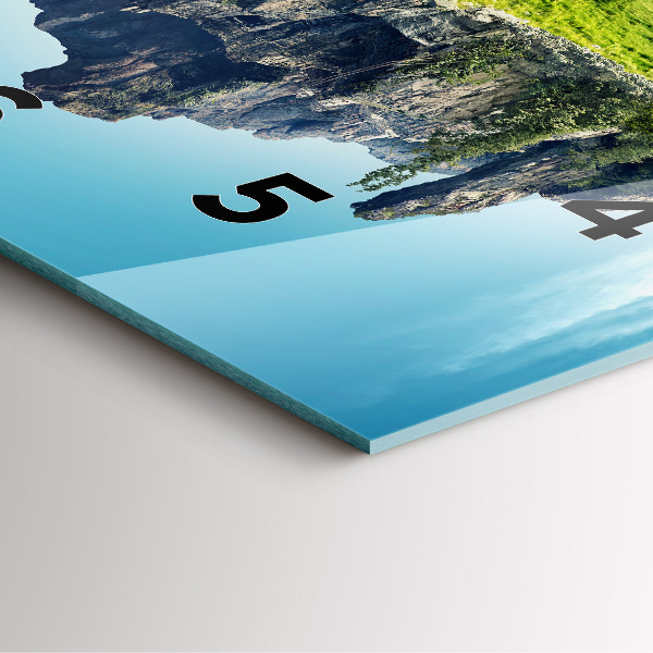 Szögletes fali üvegóra Repülő Sziget