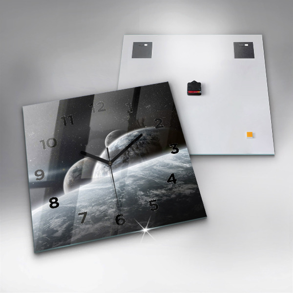 Szögletes fali üvegóra Űr és bolygók