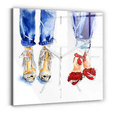 Szögletes fali üvegóra Női magassarkú