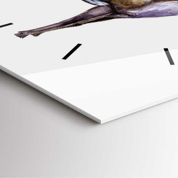 Szögletes fali üvegóra A vadon szarvas királya