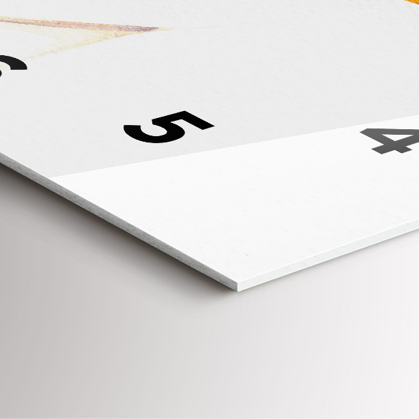 Szögletes fali üvegóra Nő kalapban