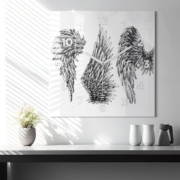 Szögletes fali üvegóra Angyal szárnyai