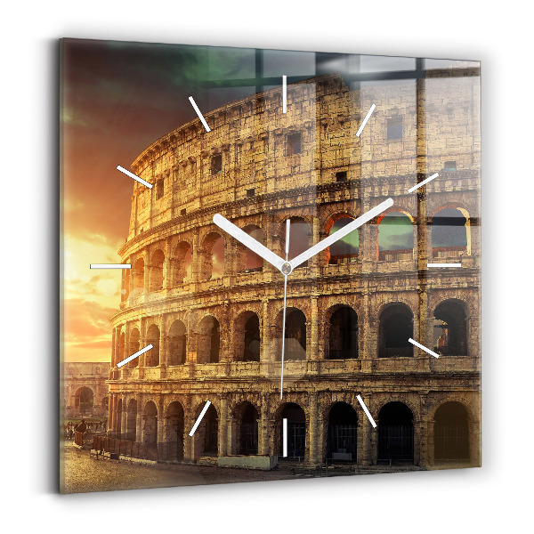 Szögletes fali üvegóra Római Colosseum