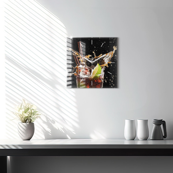 Szögletes fali üvegóra Igyál jéggel