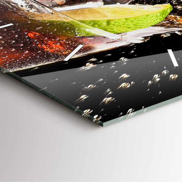 Szögletes fali üvegóra Igyál jéggel