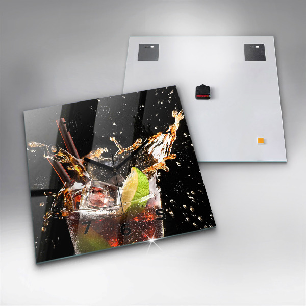 Szögletes fali üvegóra Igyál jéggel