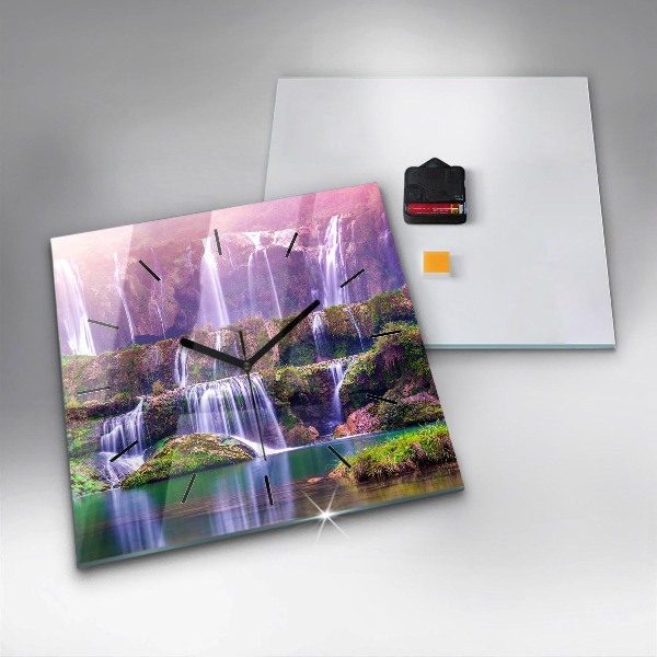 Szögletes fali üvegóra Jiulong vízesés, Kína