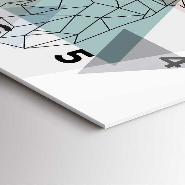 Szögletes fali üvegóra Rénszarvas skandináv stílusban