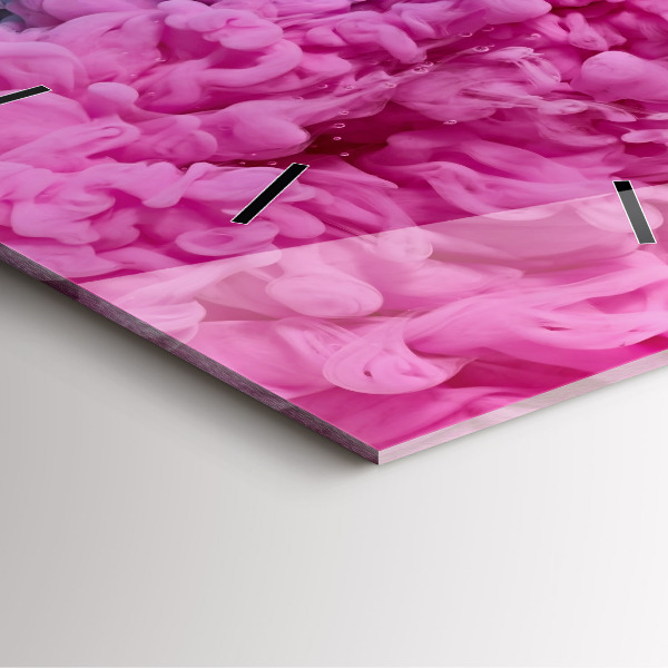 Szögletes fali üvegóra Modern művészet - foltok