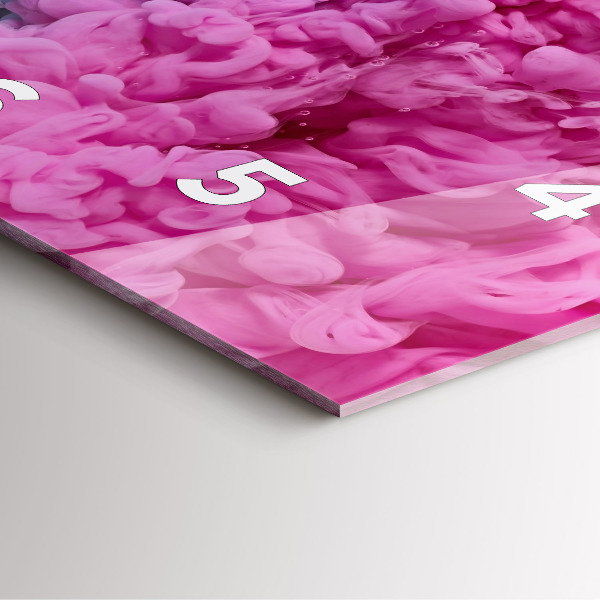 Szögletes fali üvegóra Modern művészet - foltok