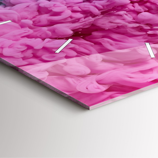 Szögletes fali üvegóra Modern művészet - foltok