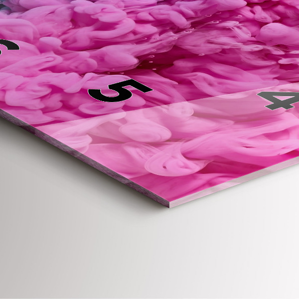 Szögletes fali üvegóra Modern művészet - foltok