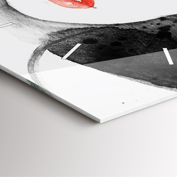 Szögletes fali üvegóra Nő kalapban