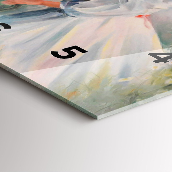 Szögletes fali üvegóra Gyönyörű nő egy lóval