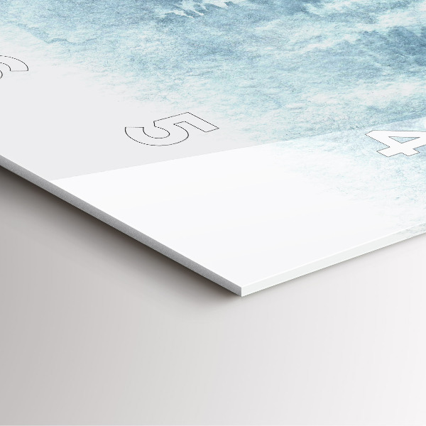 Szögletes fali üvegóra Téli erdő