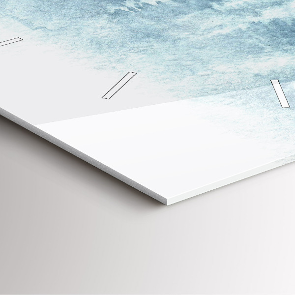 Szögletes fali üvegóra Téli erdő