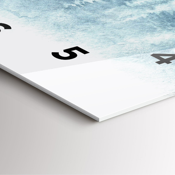 Szögletes fali üvegóra Téli erdő