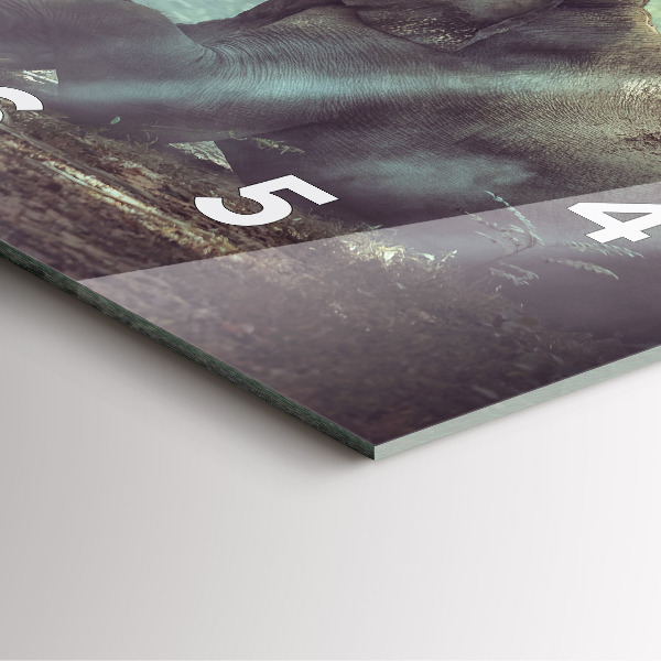 Szögletes fali üvegóra Egy fiú könyvet olvas