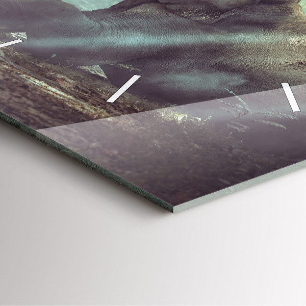 Szögletes fali üvegóra Egy fiú könyvet olvas