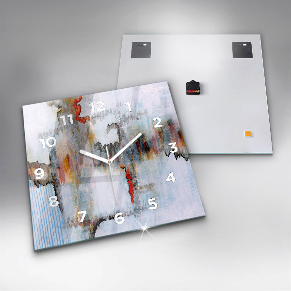 Szögletes fali üvegóra Absztrakció